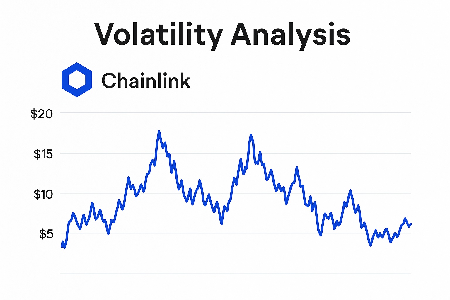 Chainlink price trend visualization