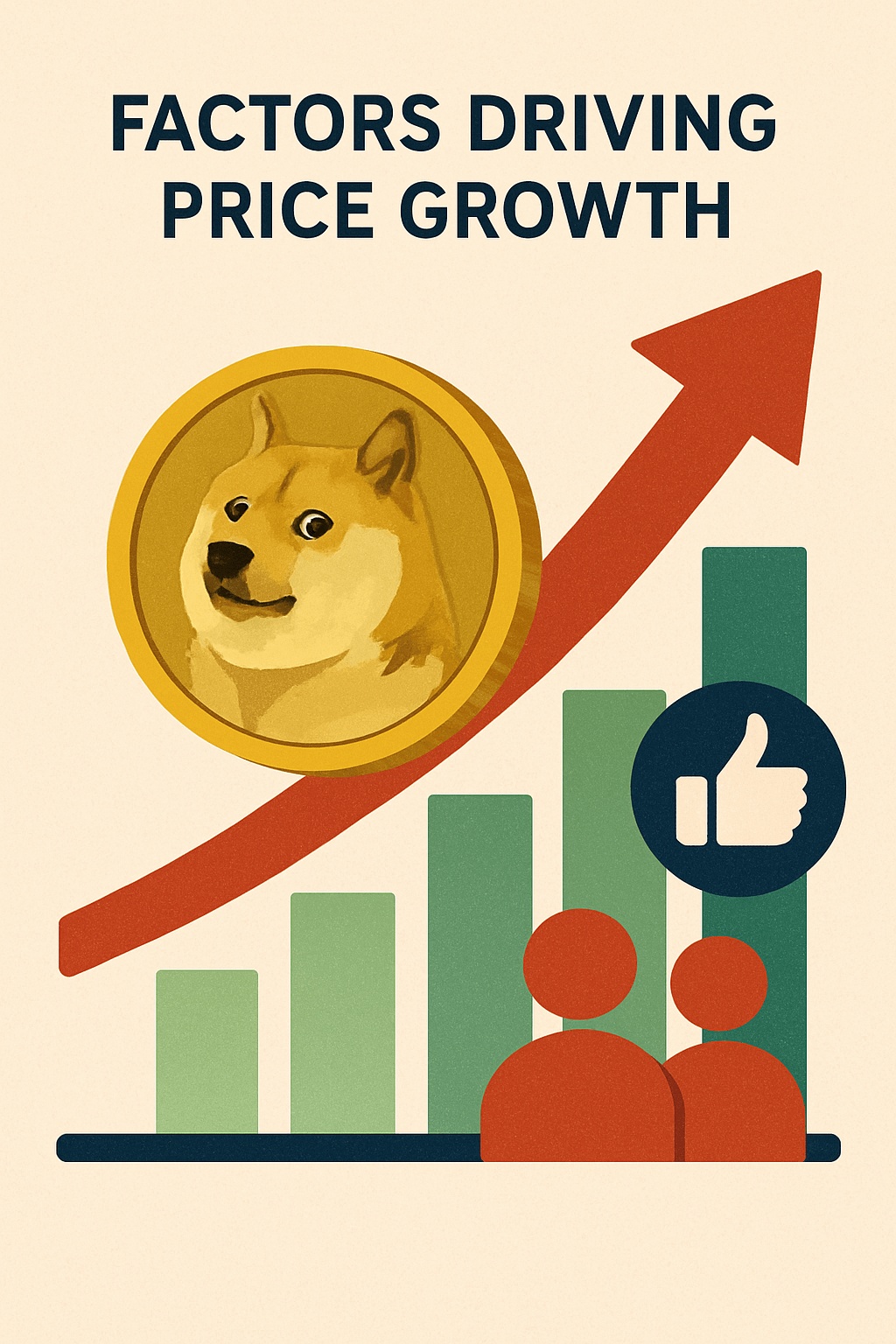 Dogecoin market strength visualization