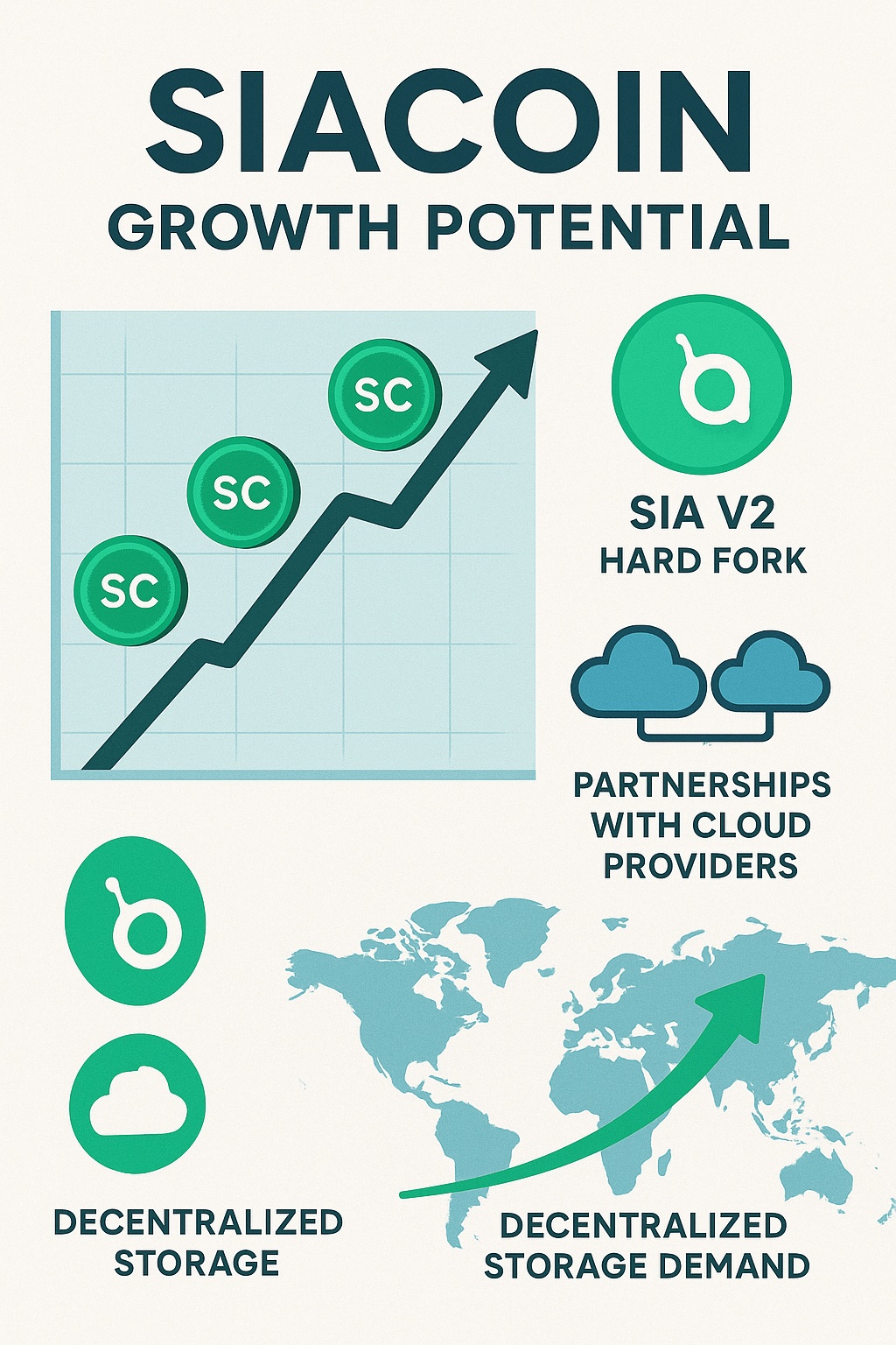 Siacoin market strength visualization