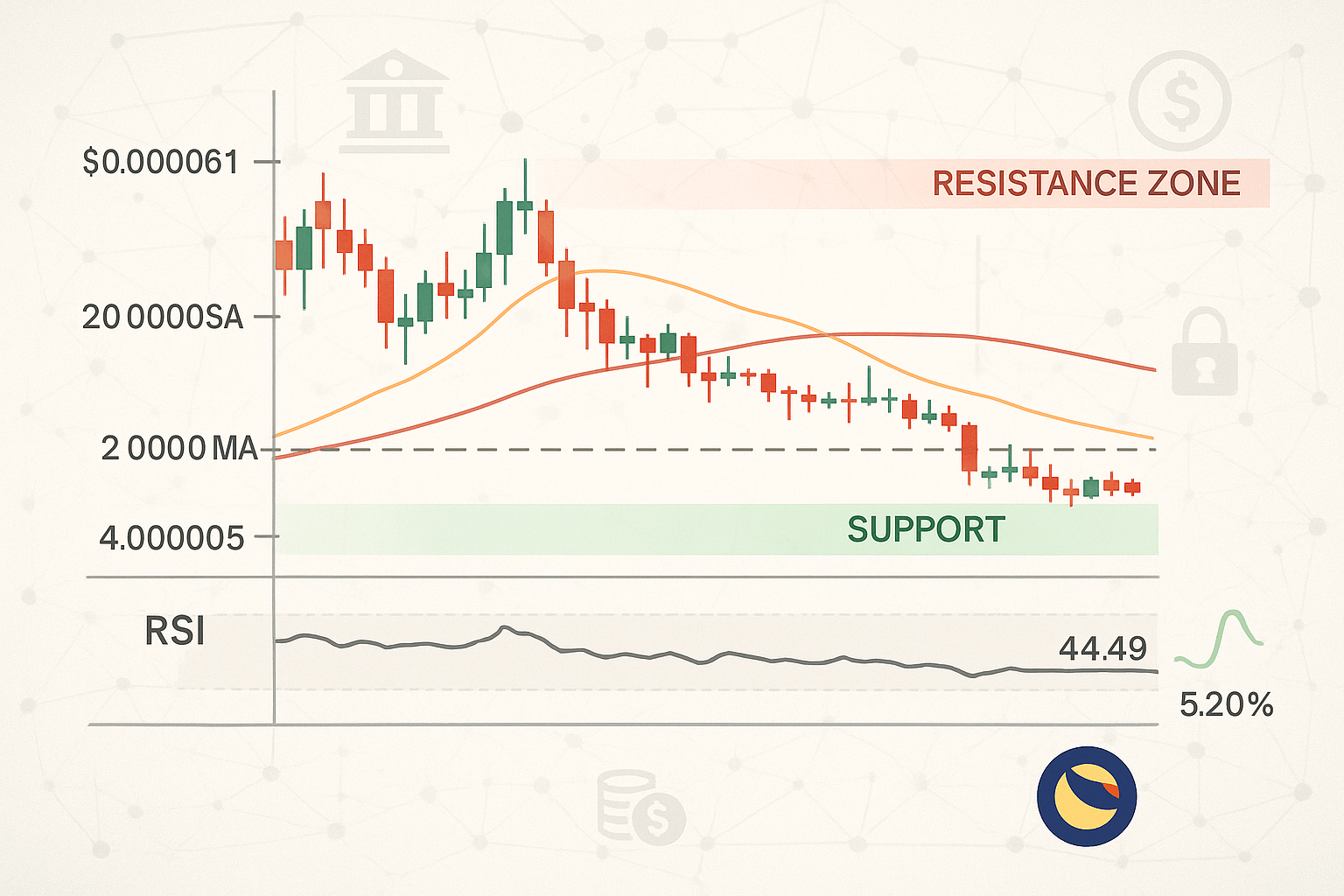 Terra Classic price trend visualization